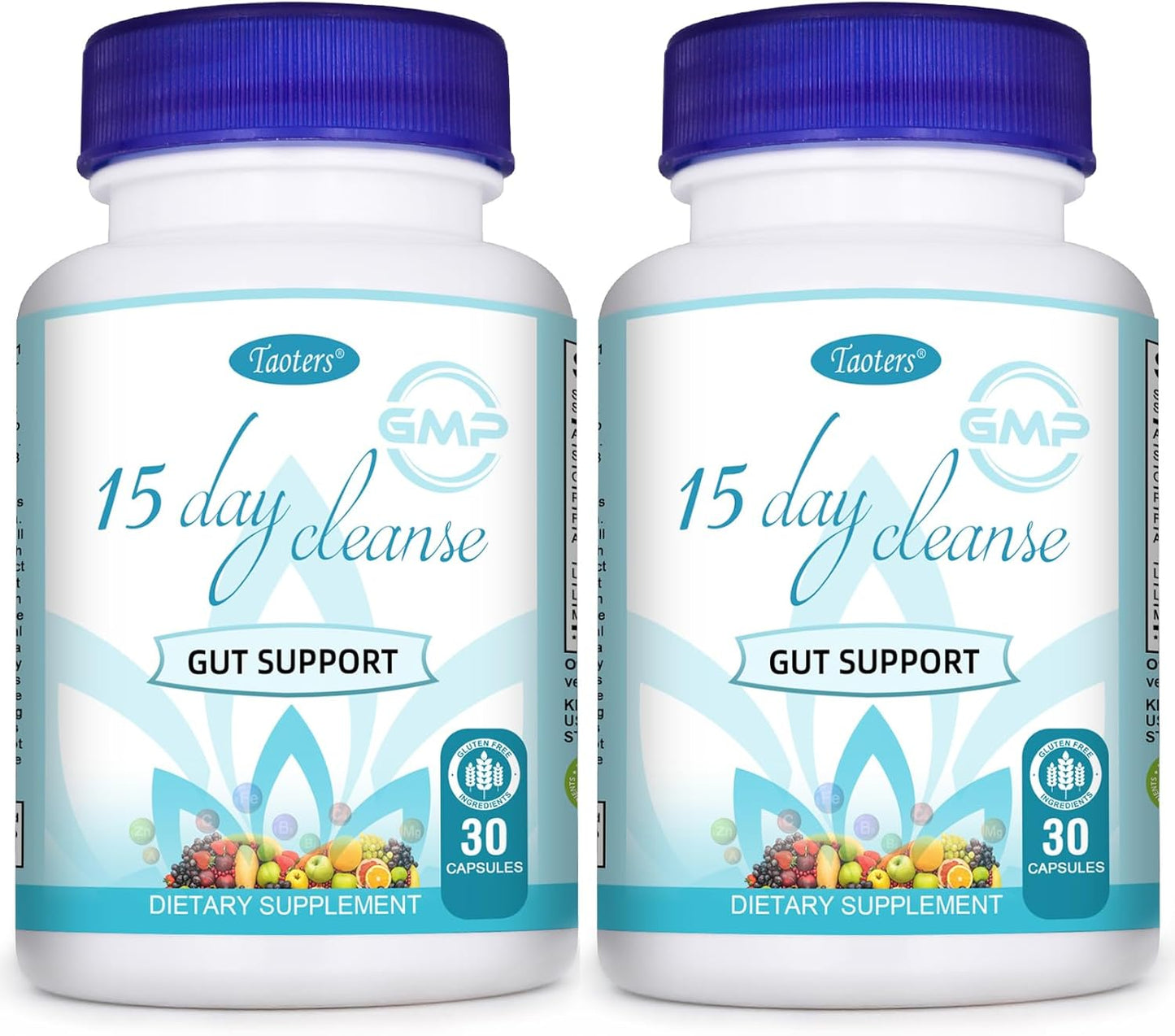 15 Day Gut Cleanse & Detox Supplement 2 Pack for Men and Women | Colon Broom with Senna, Cascara Sagrada & Psyllium Husk | 60 Capsules Total