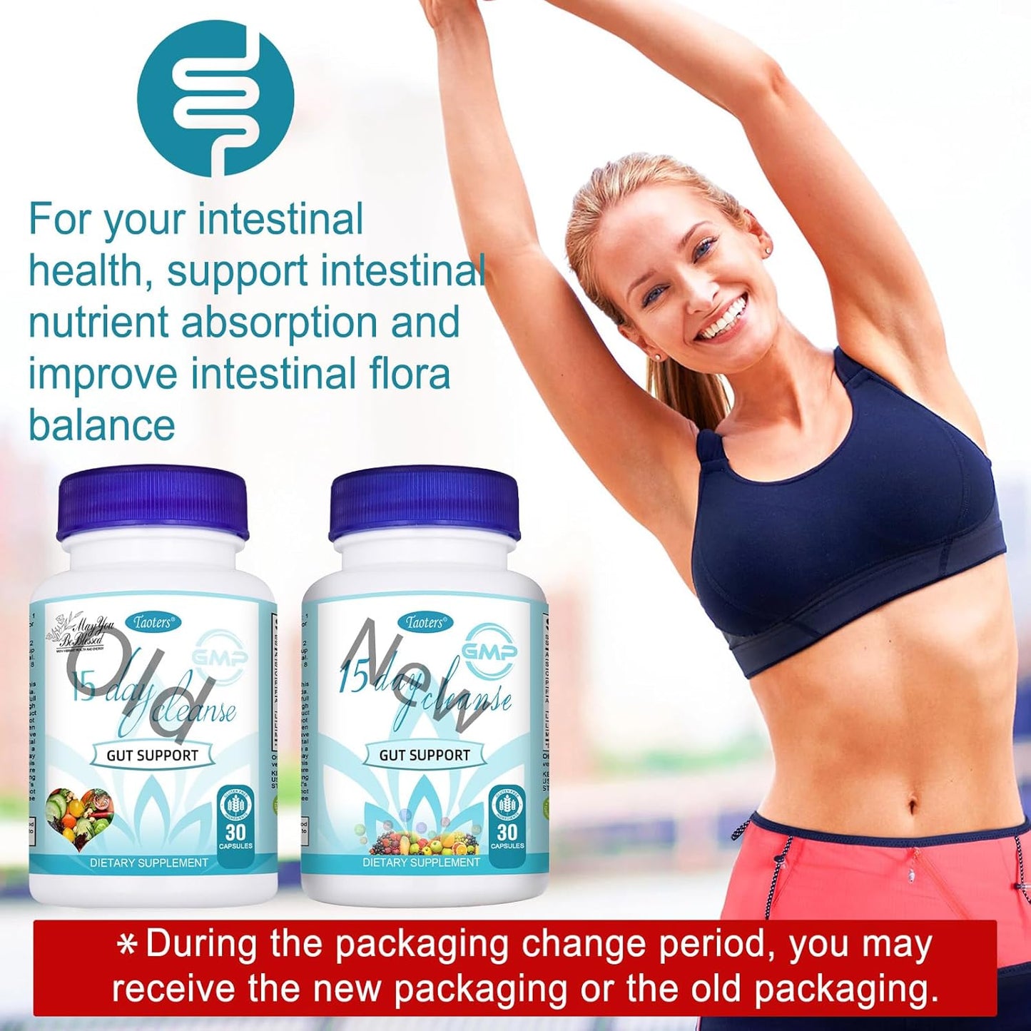 15 Day Gut Cleanse & Detox Supplement 2 Pack for Men and Women | Colon Broom with Senna, Cascara Sagrada & Psyllium Husk | 60 Capsules Total