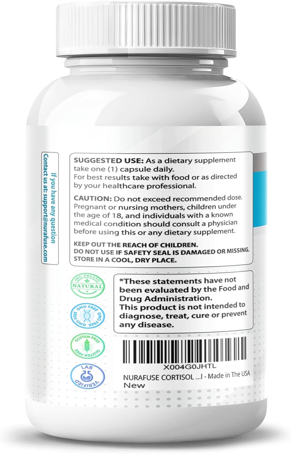 15-in-1 Ashwagandha Supplement for Cortisol Health with Magnesium, Phosphatidylserine, and Herbal Extracts - Made in USA