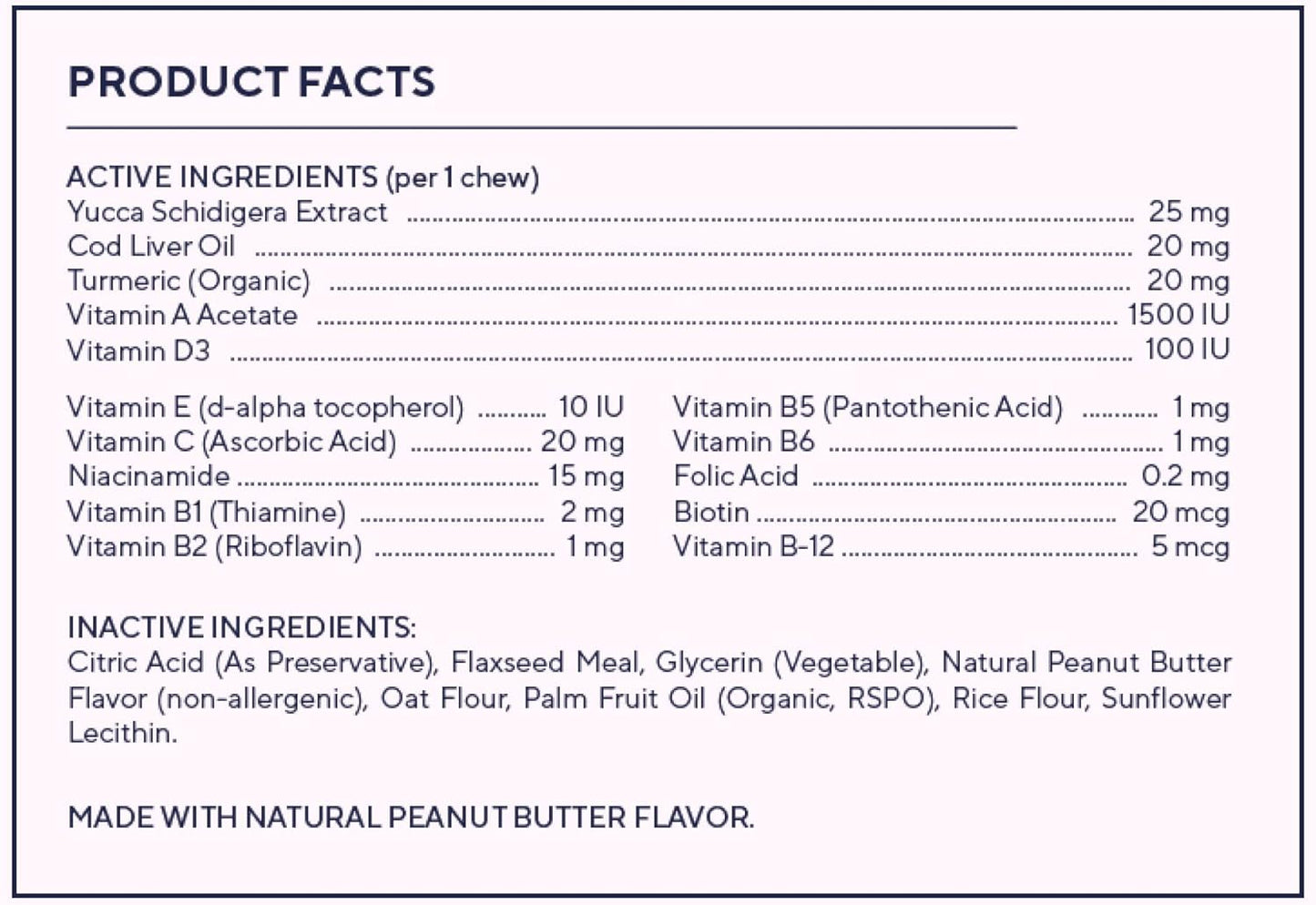 15-in-1 Dog Multivitamins for Skin, Coat & Wellness | Senior Dog Supplements for Itching | Puppy Vitamin C Chews - 30 Count