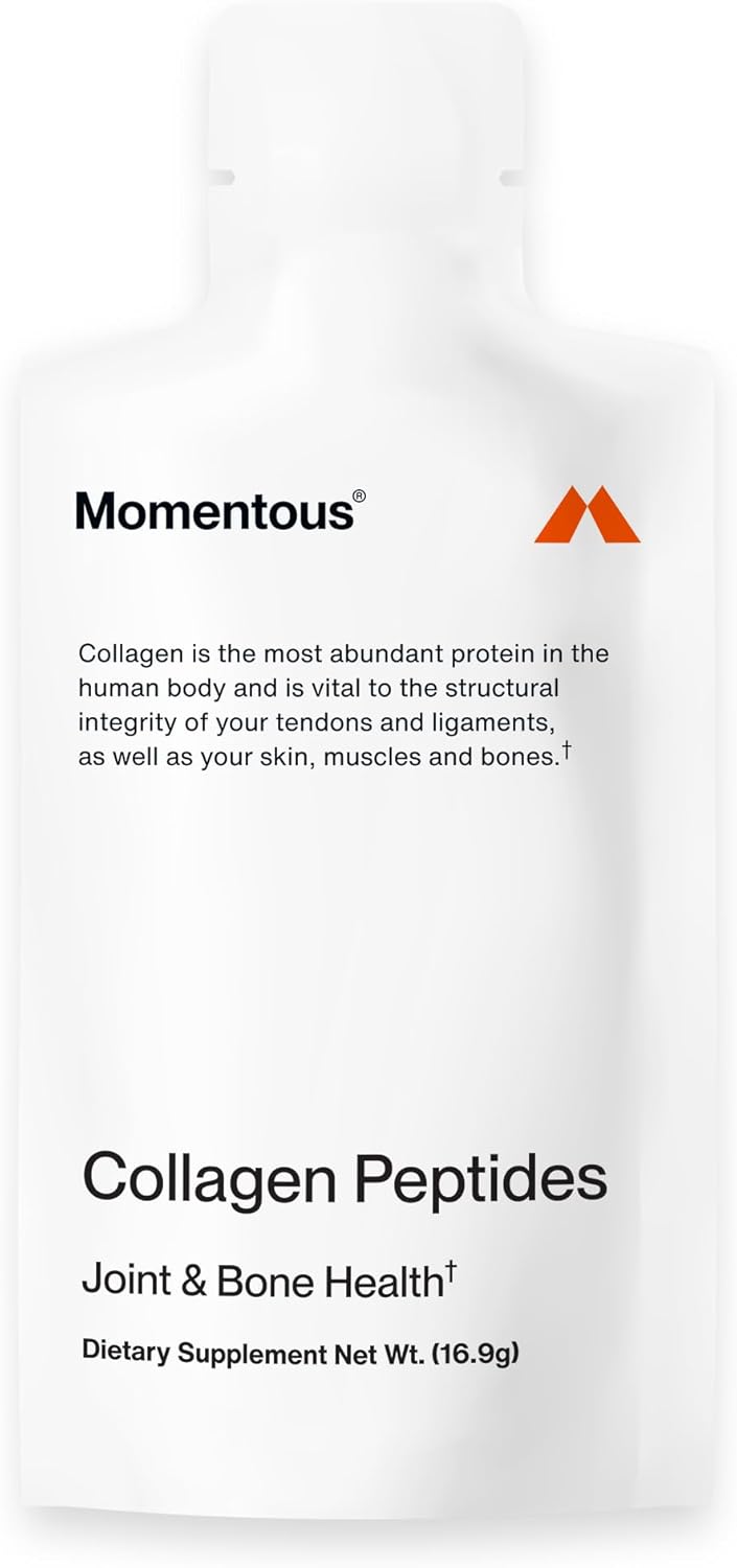15 Servings of Momentous Collagen Shot Supplement for Radiant Skin and Joint Support