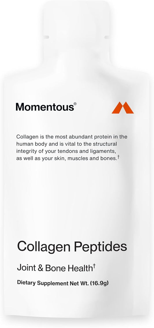 15 Servings of Momentous Collagen Shot Supplement for Radiant Skin and Joint Support