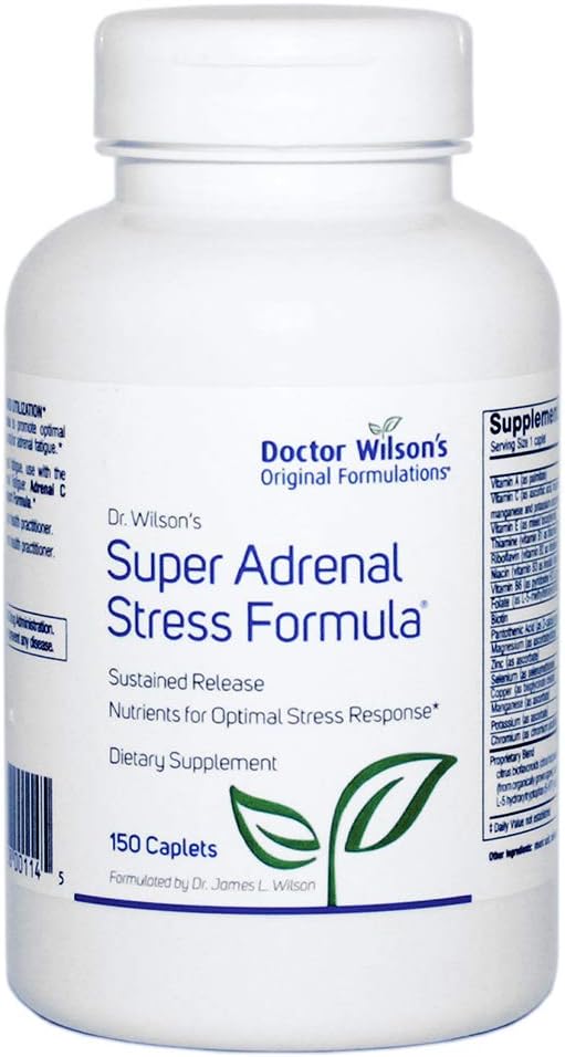 150 Caplets Super Adrenal Stress Formula for Adrenal, HPA Axis, Fatigue, and Energy Support by Doctor Wilson's Original Formulations