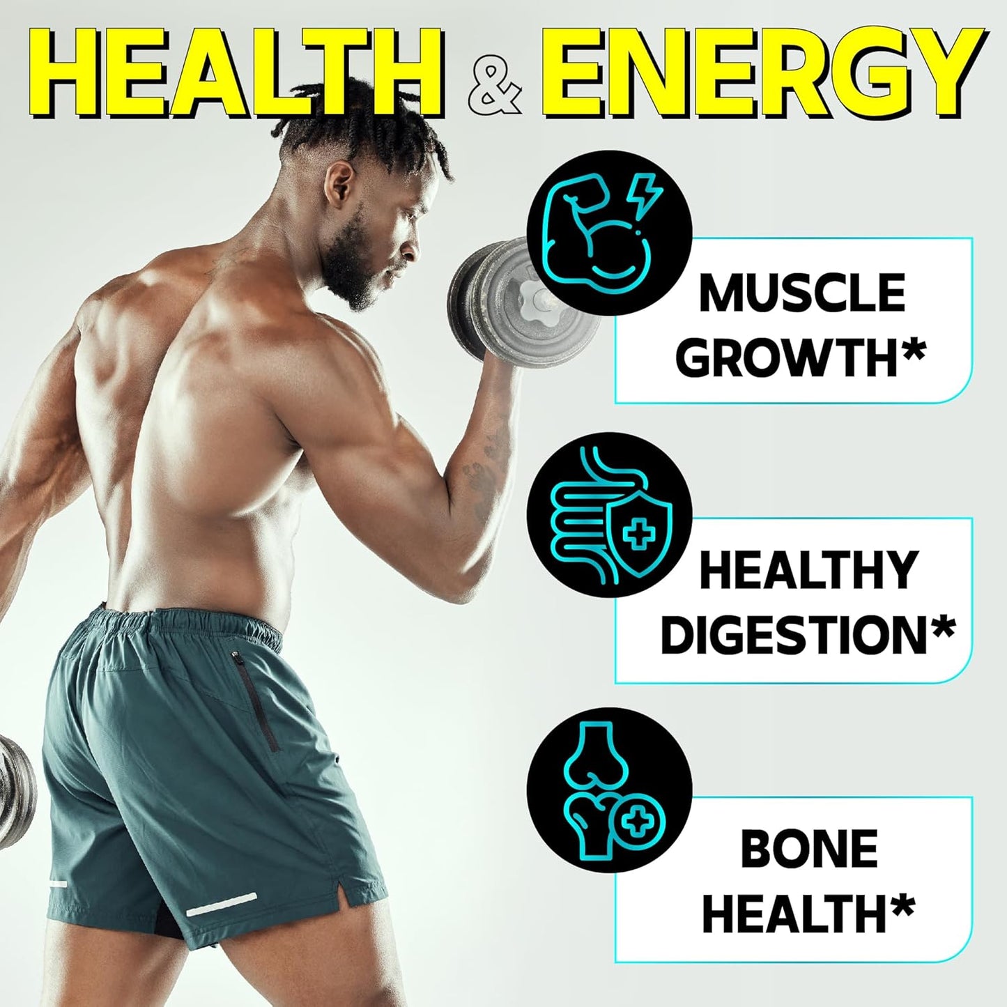 150 Capsules DEDICAD Triple Magnesium Complex Supplement - 100mg Elemental Magnesium for Energy, Muscle, Brain, Immune Health - Bisglycinate, Citrate, Oxide Formula