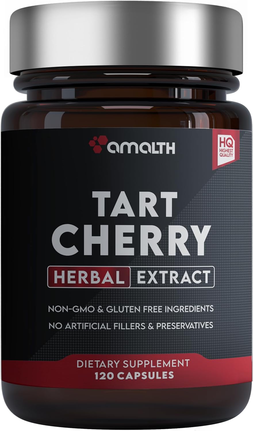 150 Capsules of AMALTH Tart Cherry Extract at 15:1 Concentration - 50 Day Supply