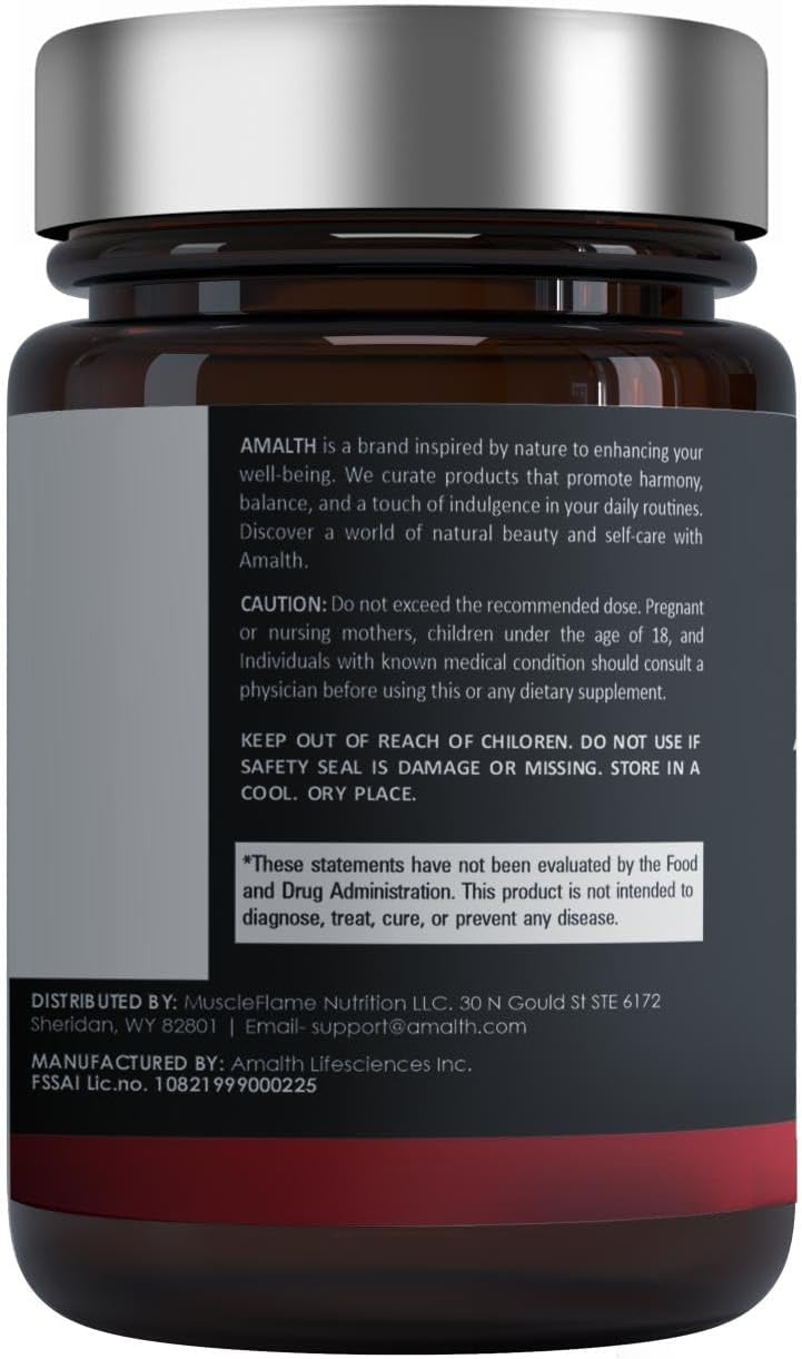 150 Capsules of AMALTH Tart Cherry Extract at 15:1 Concentration - 50 Day Supply