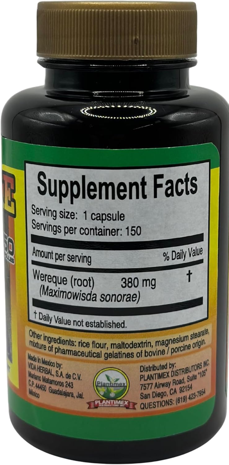 150 Capsules of vidaherbal WEREKE Dietary Supplement (500mg) | WEREKE Capsules for Health