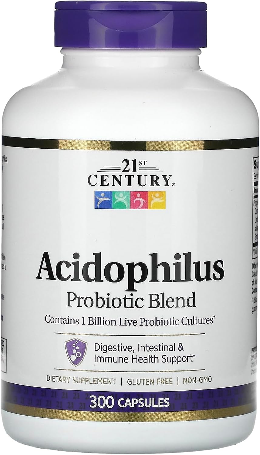 150 Count Acidophilus Probiotic Blend Capsules for Digestive Health in the 21st Century
