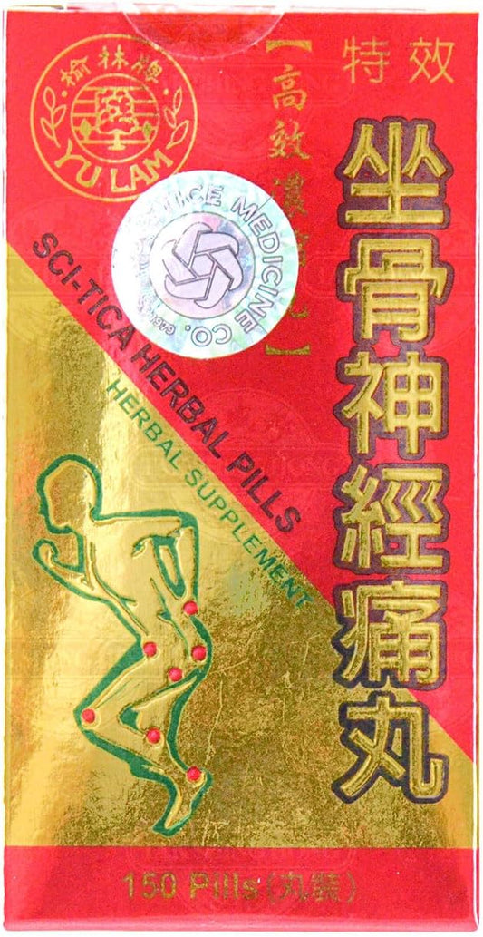 150 Count Golden Leaf Sci-Tica Herbal Pills for Nerve Pain Relief