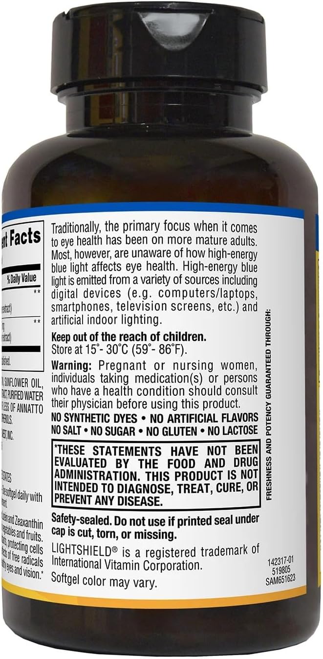 150 Count Members Mark Lutein & Zeaxanthin Supplements - 25mg Lutein, 5mg Zeaxanthin