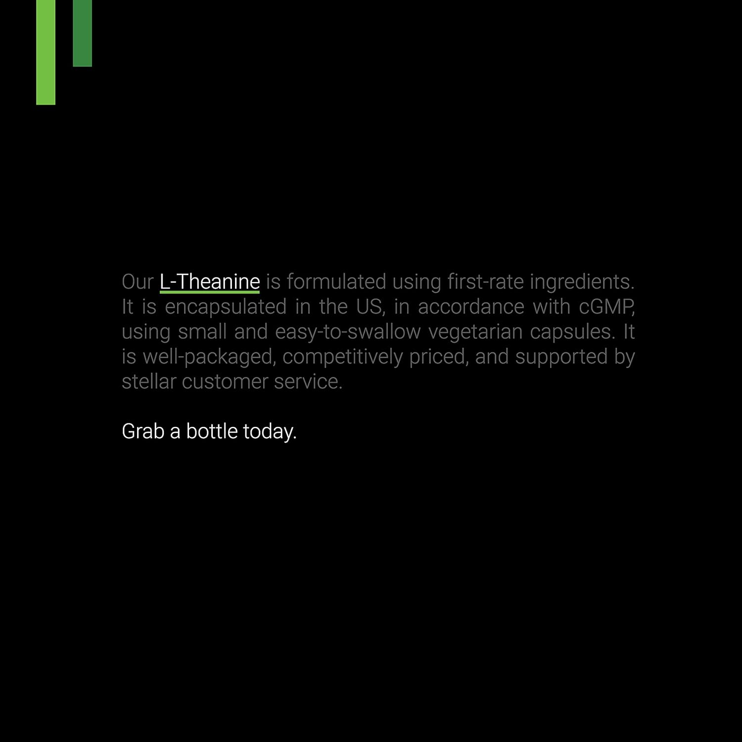 150 Count SYMNUTRITION L-Theanine 200mg V-Capsules - Non-GMO, Vegan & Gluten Free - Made in USA