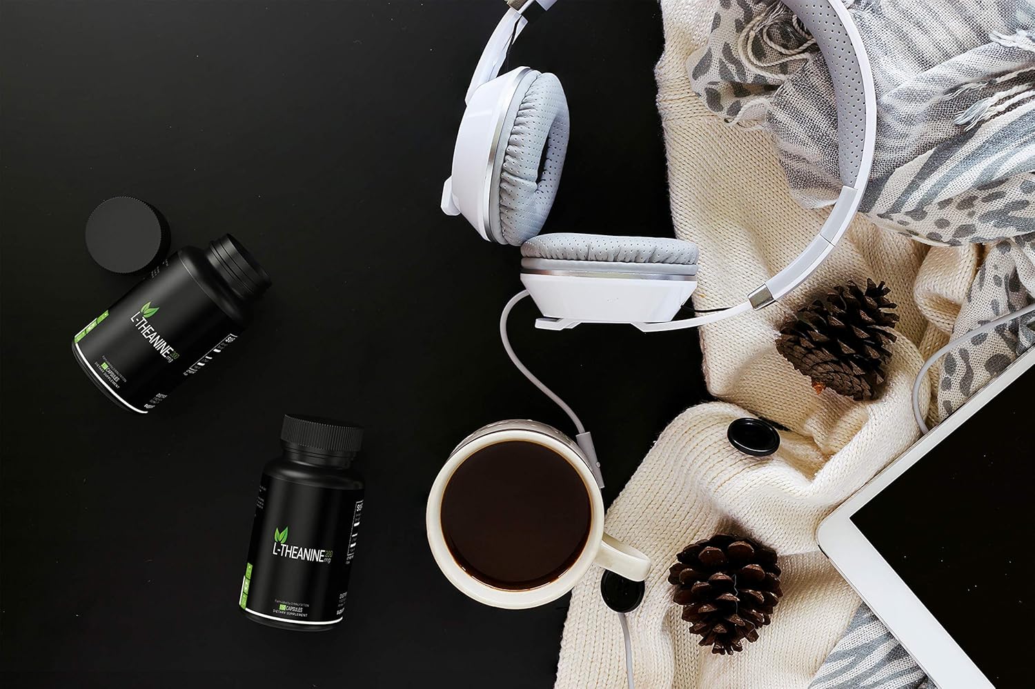 150 Count SYMNUTRITION L-Theanine 200mg V-Capsules - Non-GMO, Vegan & Gluten Free - Made in USA