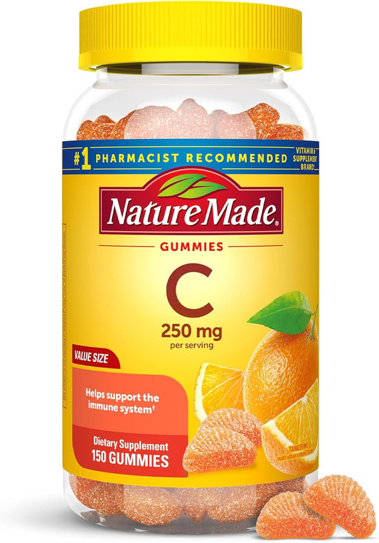150 Nature Made Vitamin C Gummies - 250 mg per Serving - Immune Support - 75 Day Supply