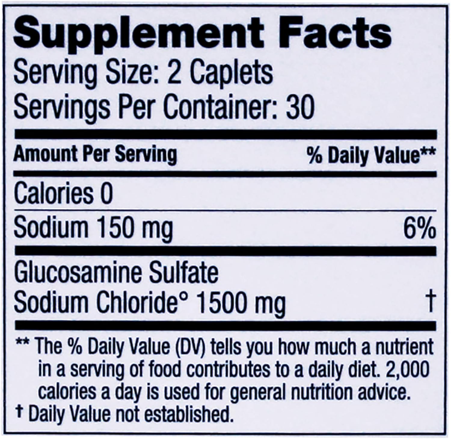 1500 Mg Glucosamine Sulfate Joint Supplement Pills for Knee Comfort & Health Support - 60 Count
