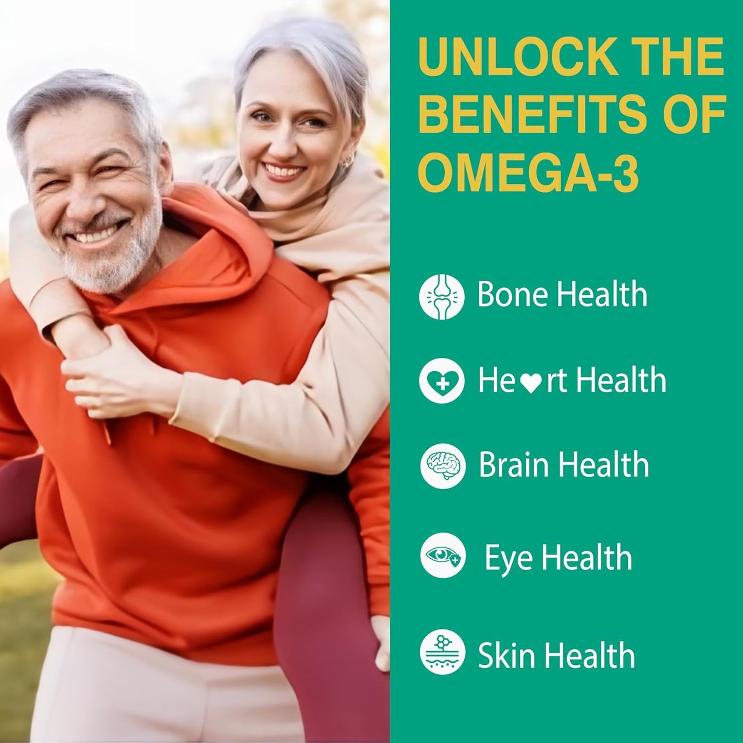1500mg Berberine Supplement & 1000mg Vegan Omega 3 Supplement by Nextdia