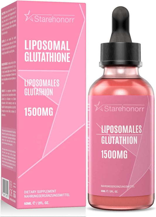 1500mg Liposomal Glutathione Liquid Supplement, Reduced Glutathione, 2.02 oz Bottle