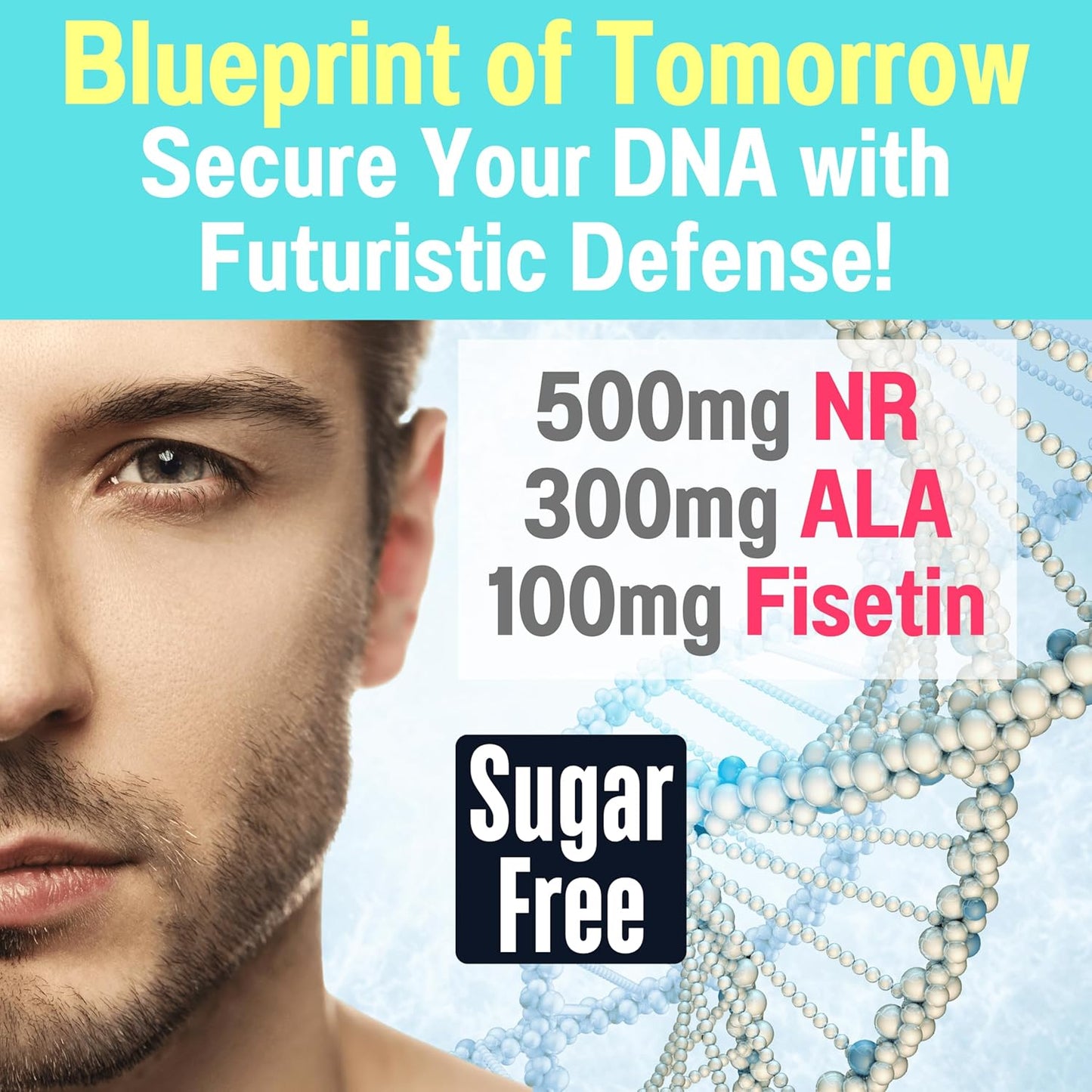 1500mg NAD+ Sugar Free Gummies with NR TMG ALA Resveratrol Fisetin | Nicotinamide Riboside Alpha Lipoic Acid Pills Tincture Supplement