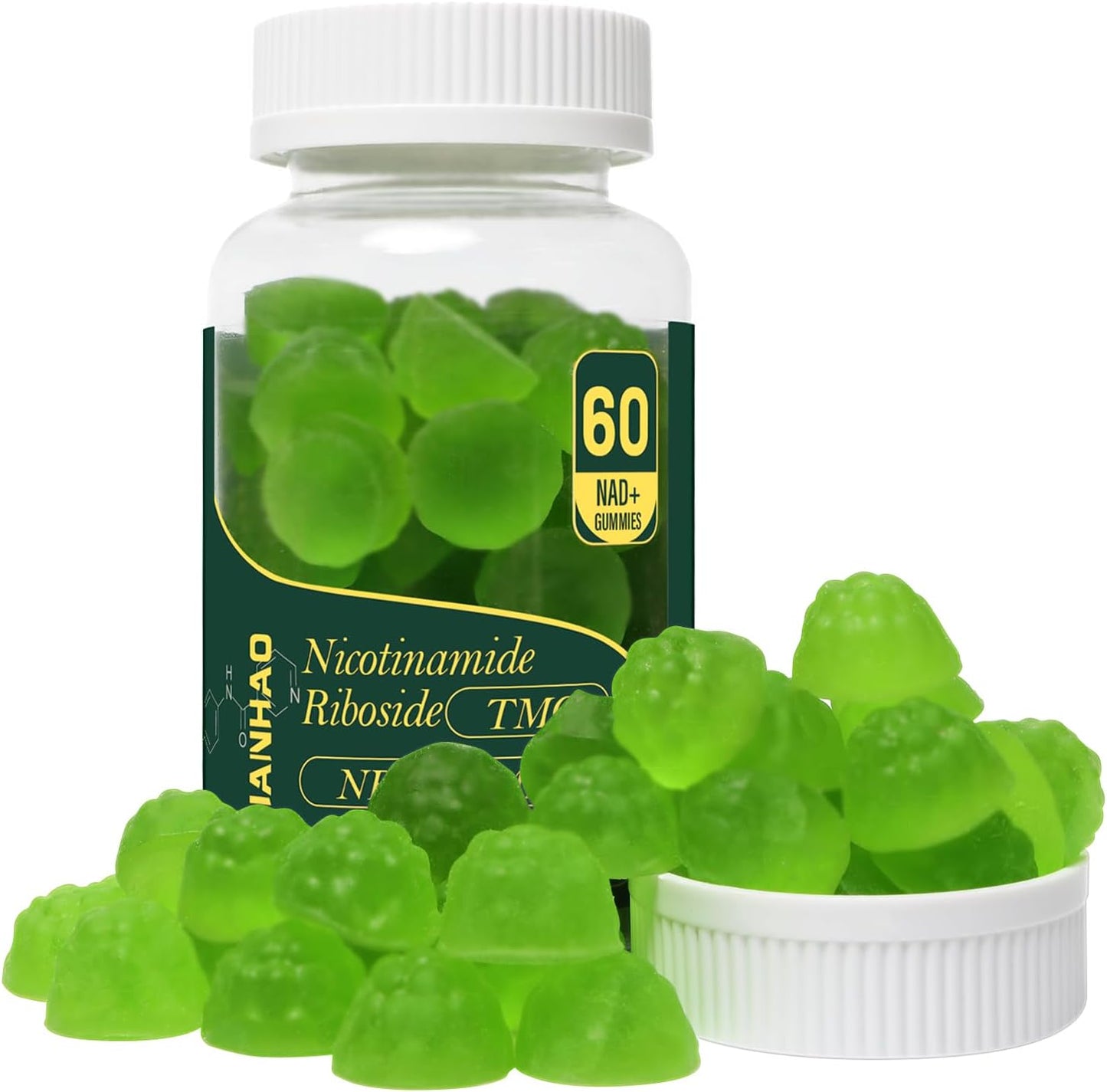 1500mg NAD+ Sugar-Free Gummies with NR, TMG, ALA, Resveratrol, Fisetin - Boost Energy & Cellular Health - 60 Count
