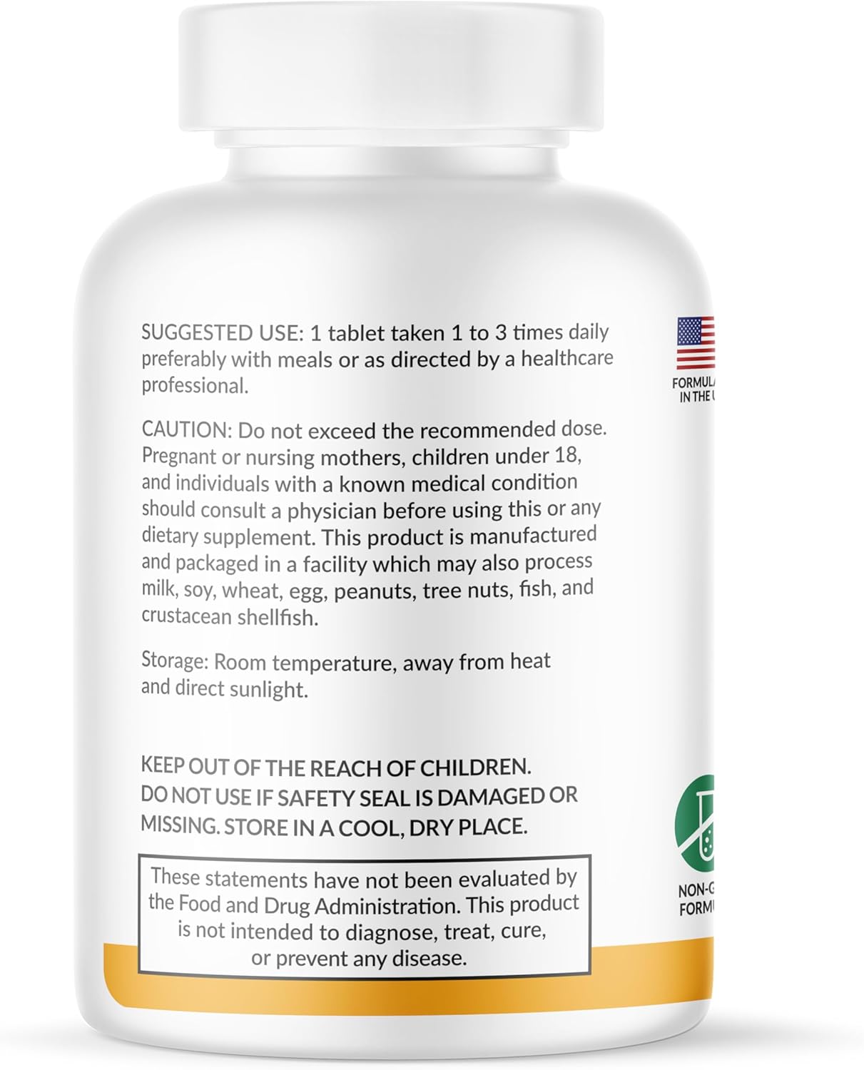 1500mg Turmeric Curcumin Capsules with BioPerine - Non GMO & Gluten Free - 90 Count