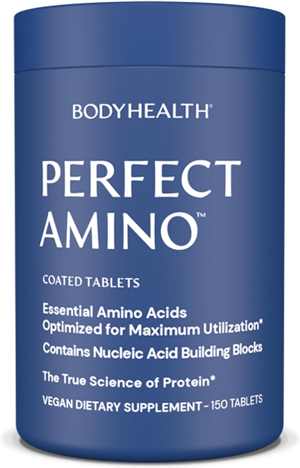 150ct BodyHealth PerfectAmino Tablets - Vegan Essential Amino Acid Supplement for Muscle Recovery & Workout Boost