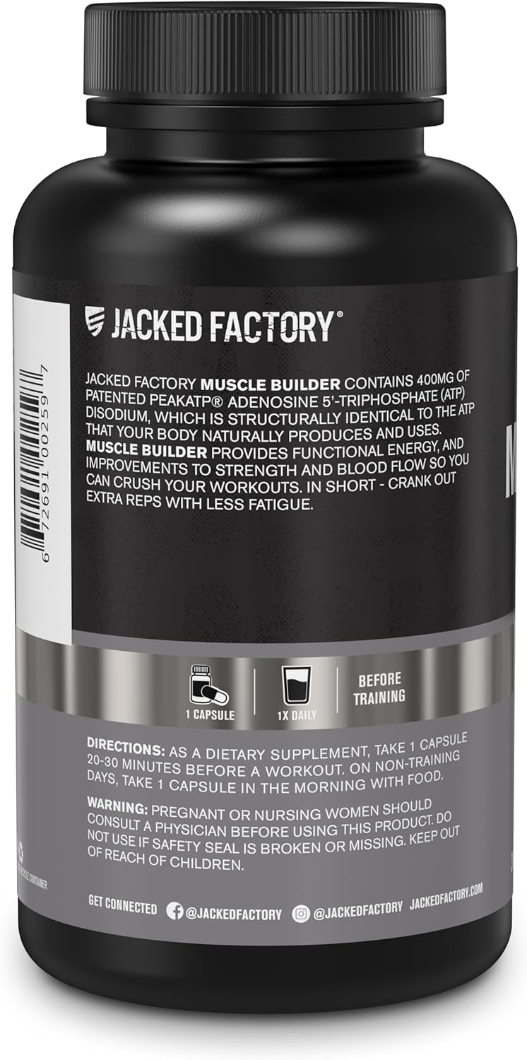 150g Creatine Monohydrate Powder for Muscle Growth & Strength - Muscle Builder with PeakATP (30 Capsules)