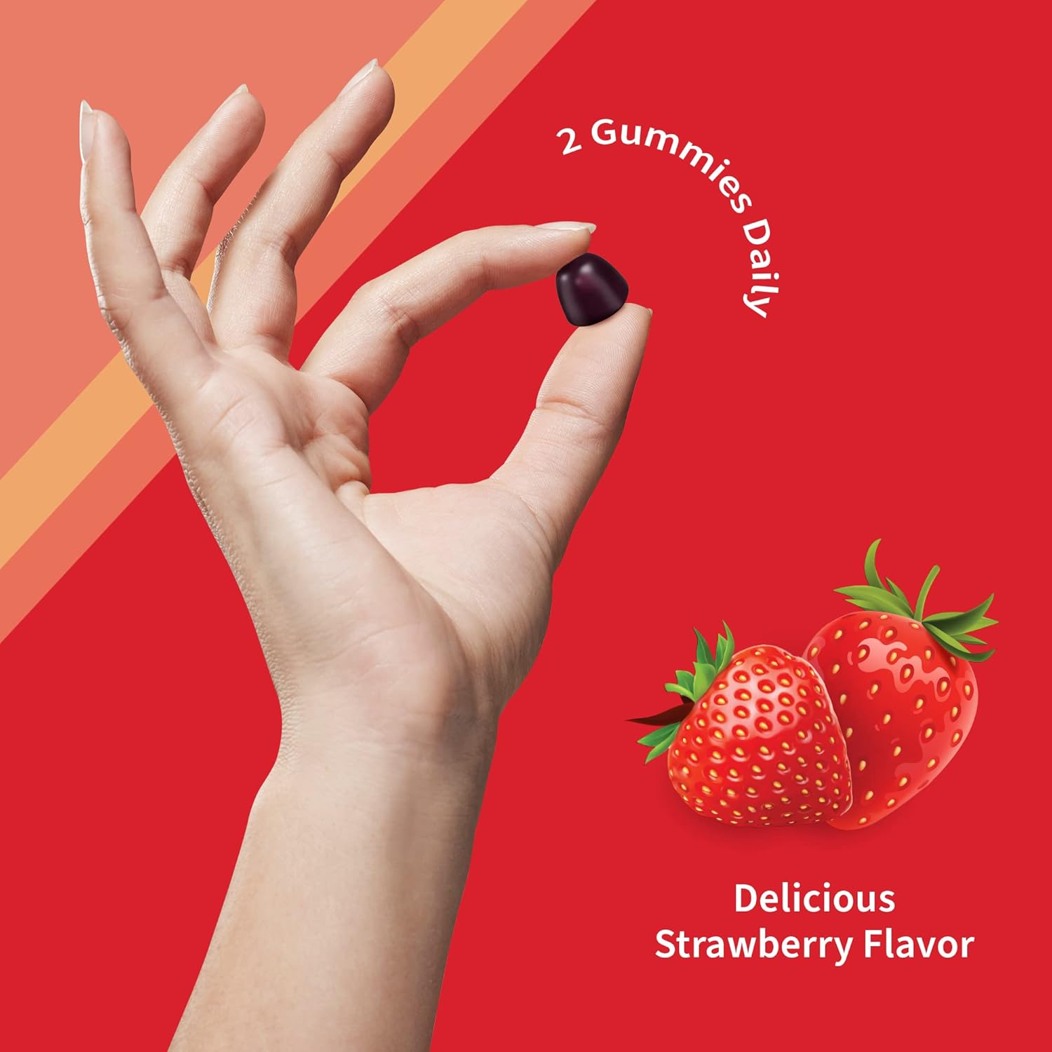 150mg CoQ10 Gummies with Prebiotics & Probiotics for Heart Health, Energy, & Aging - Non-GMO, Gluten-Free - 60 Strawberry Gummies