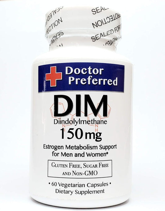 150mg Doctor Preferred Diindolylmethane (DIM) Hormone Support Vegetarian Capsules