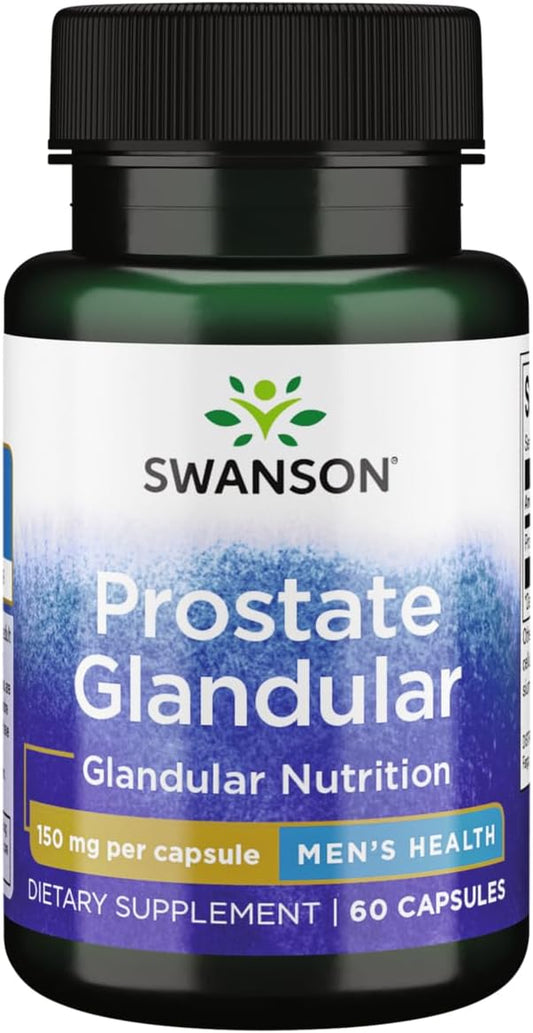 150mg Raw Prostate Glandular Capsules - 60 Count by Swanson