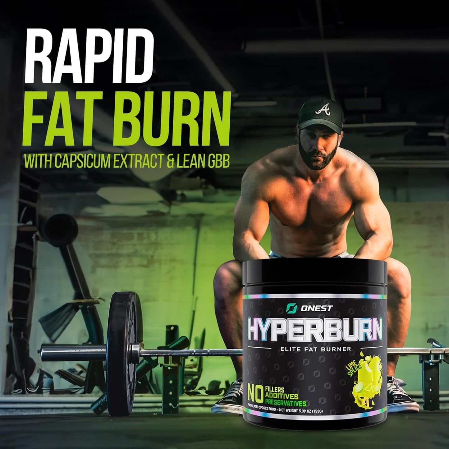 153g ONEST Hyperburn Thermogenic Powder - 30 Servings for Enhanced Energy & Performance Support