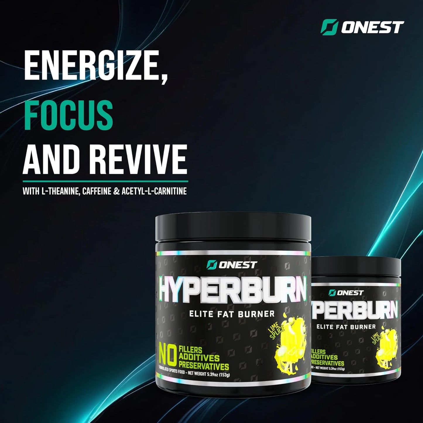 153g ONEST Hyperburn Thermogenic Powder - 30 Servings for Enhanced Energy & Performance Support