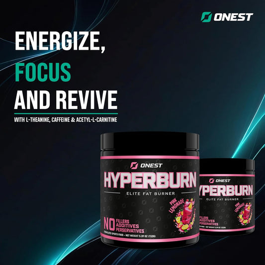 153g ONEST Hyperburn Thermogenic Powder: Enhanced Energy & Performance Support Supplement - 30 Servings