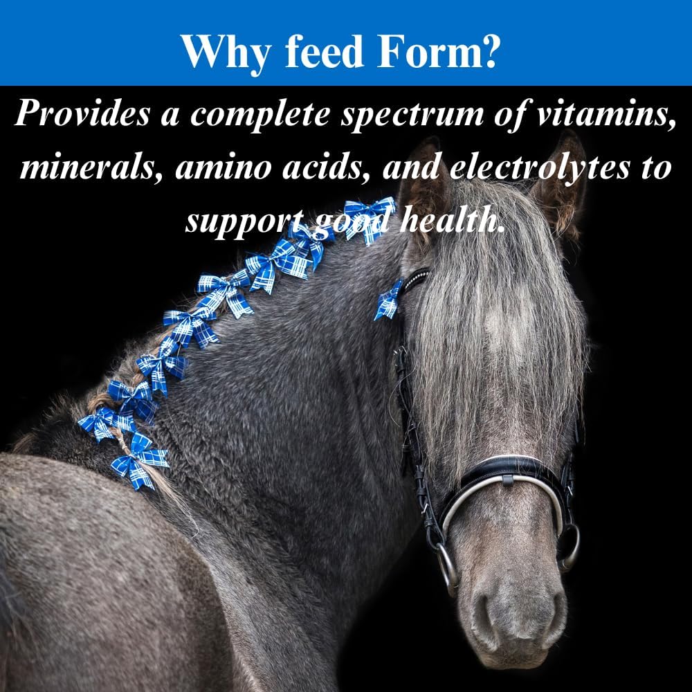 15lb SU-PER Form Horse Vitamins & Minerals Pellets - Probiotic Supplement for General Health - Amino Acids & Electrolytes - 4 Month Supply