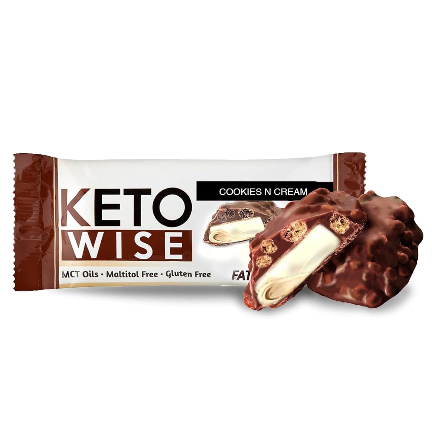 16 Count Keto Wise Cookies N Cream Fat Bombs - Pack of 1