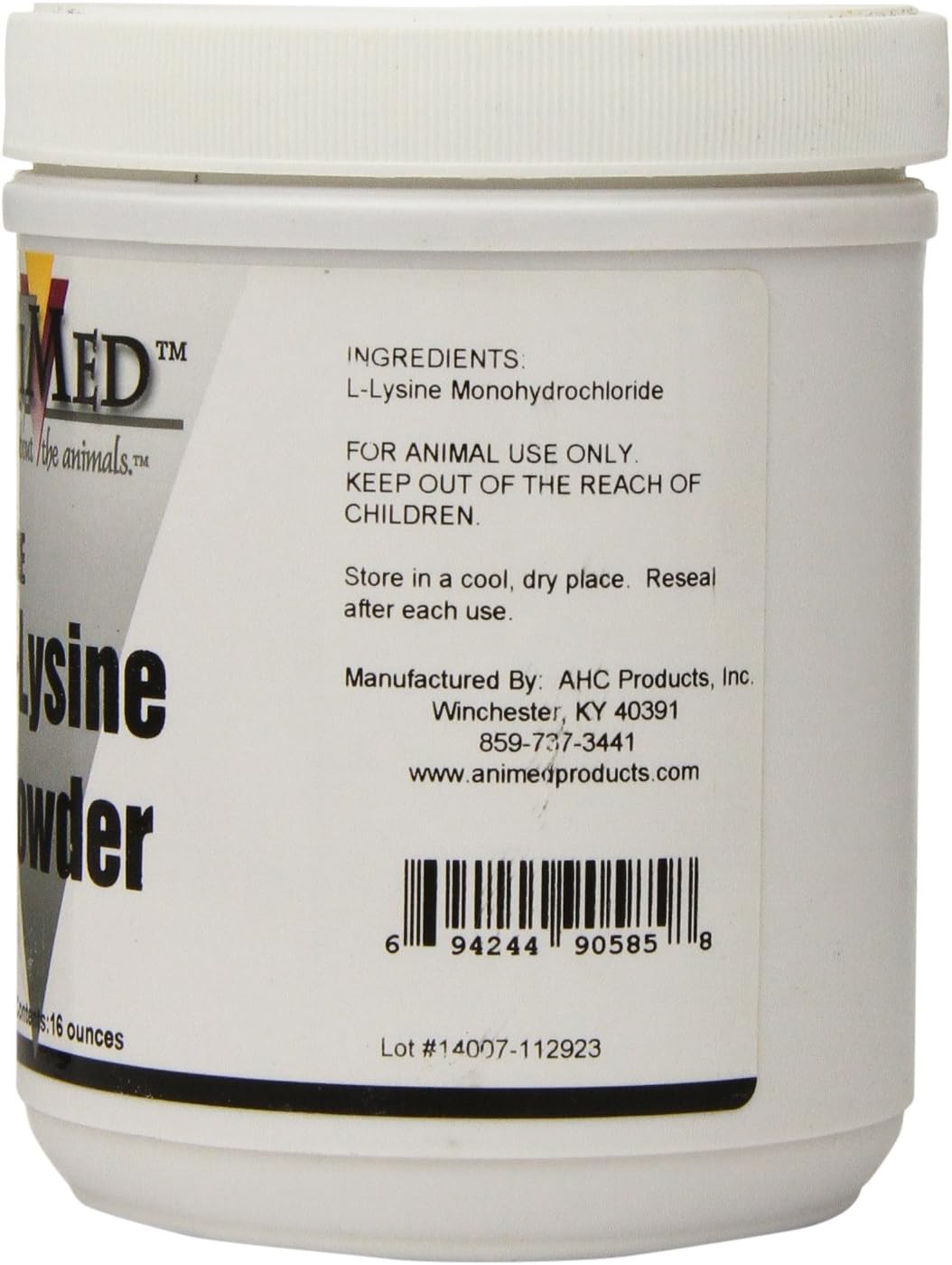 16-Ounce AniMed L-Lysine Supplement for Horses - Promotes Respiratory Health and Immune Function
