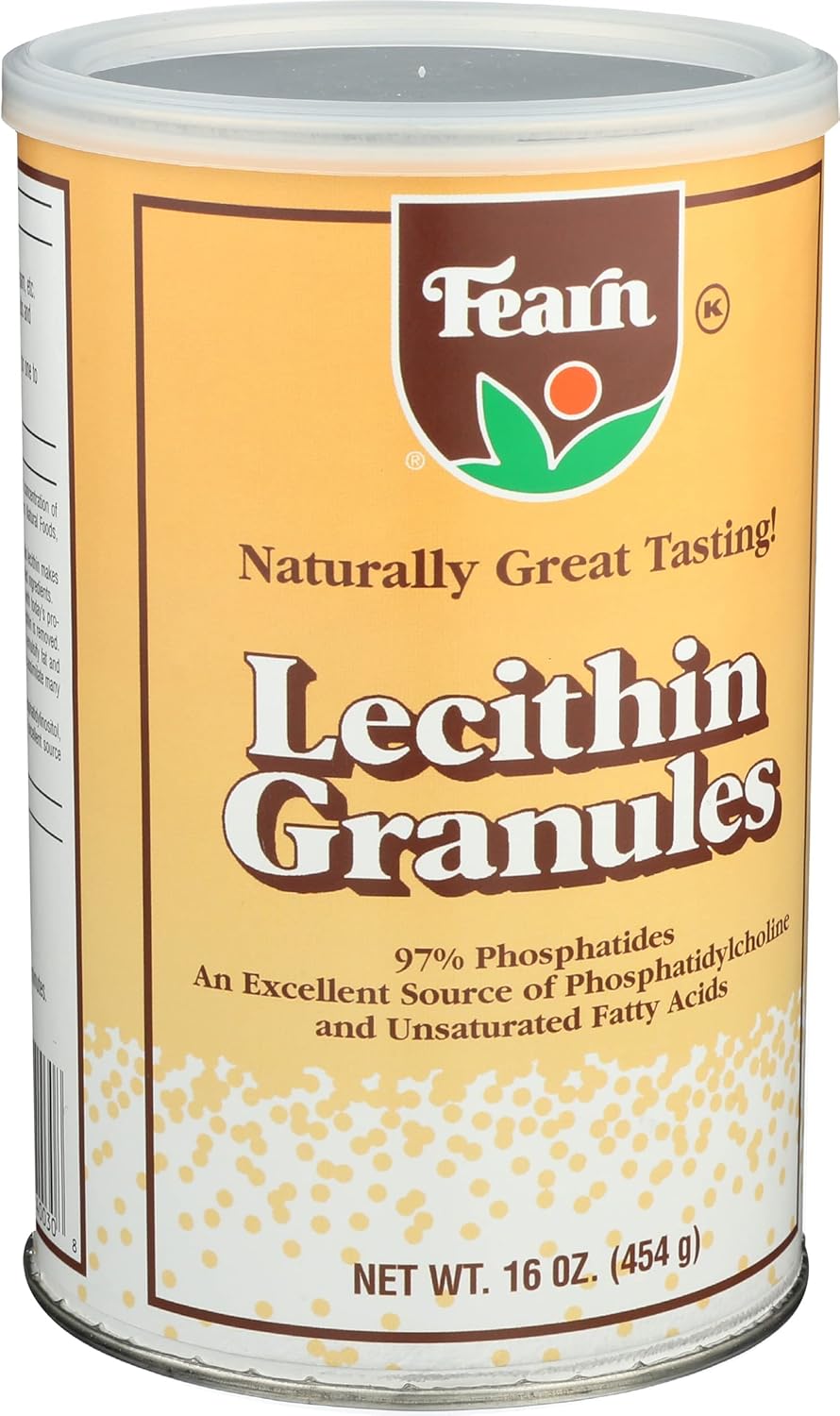 16 Ounce Fearn Natural Foods Lecithin Granules - Pure and Organic Supplement