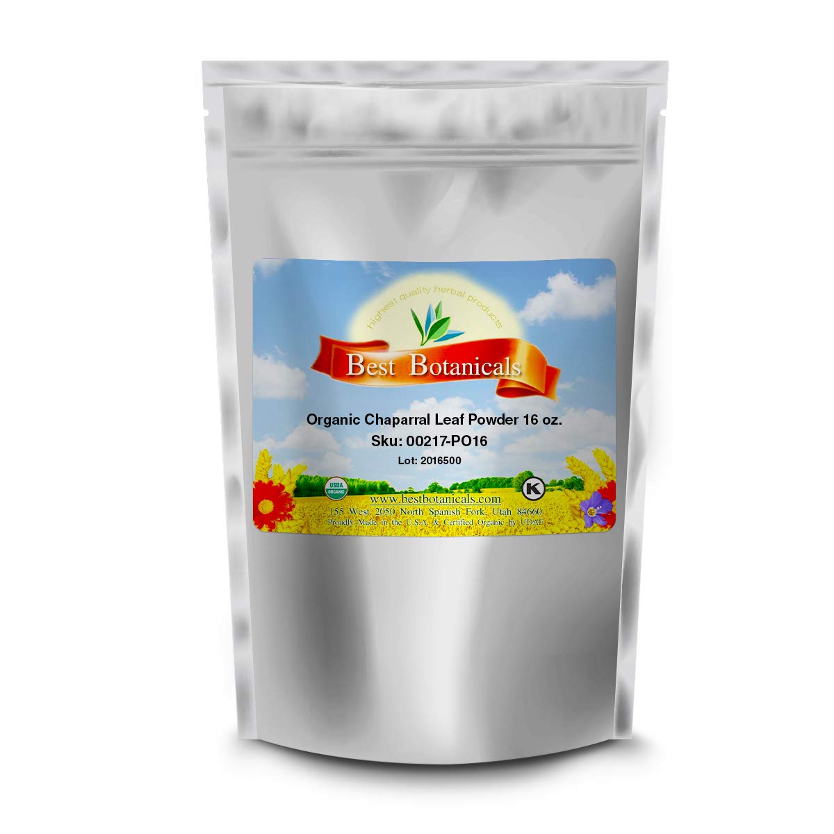 16 oz Best Botanicals Chaparral Leaf Powder - Premium Quality Herbal Supplement