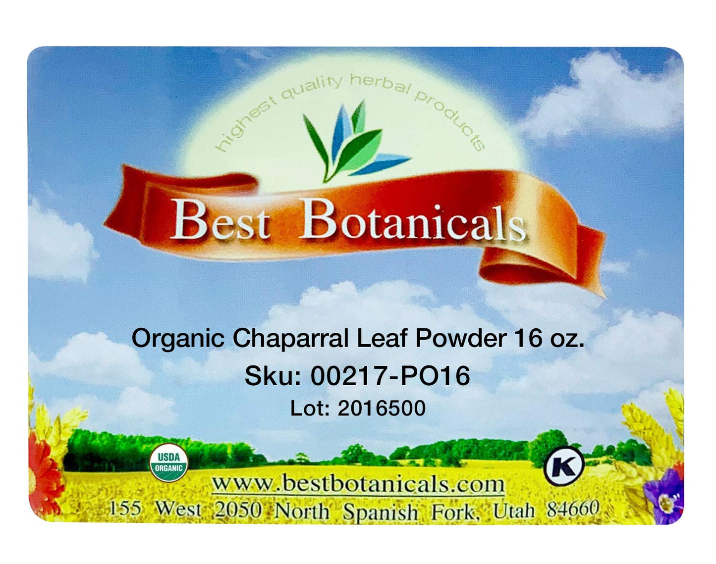 16 oz Best Botanicals Chaparral Leaf Powder - Premium Quality Herbal Supplement