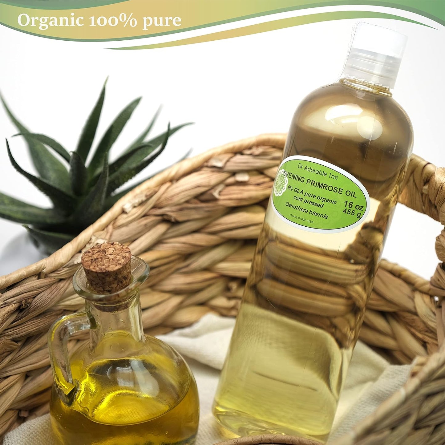 16 oz Dr Adorable Evening Primrose Oil - Pure Natural Organic Cold Pressed Formula