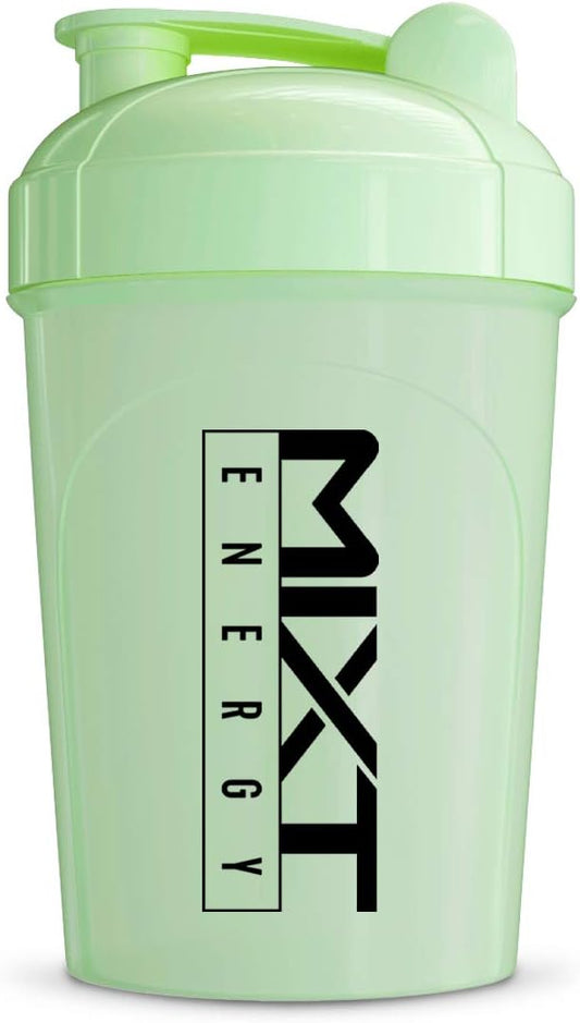 16 oz Glow in the Dark Shaker Bottle with Lid Mixing Technology - BPA Free by MIXT Energy