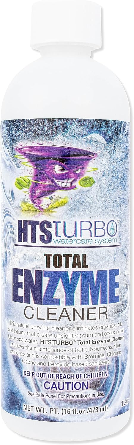 16 oz. HTS Turbo Total Enzyme for Hot Tubs and Spas - Powerful Enzymatic Cleaner
