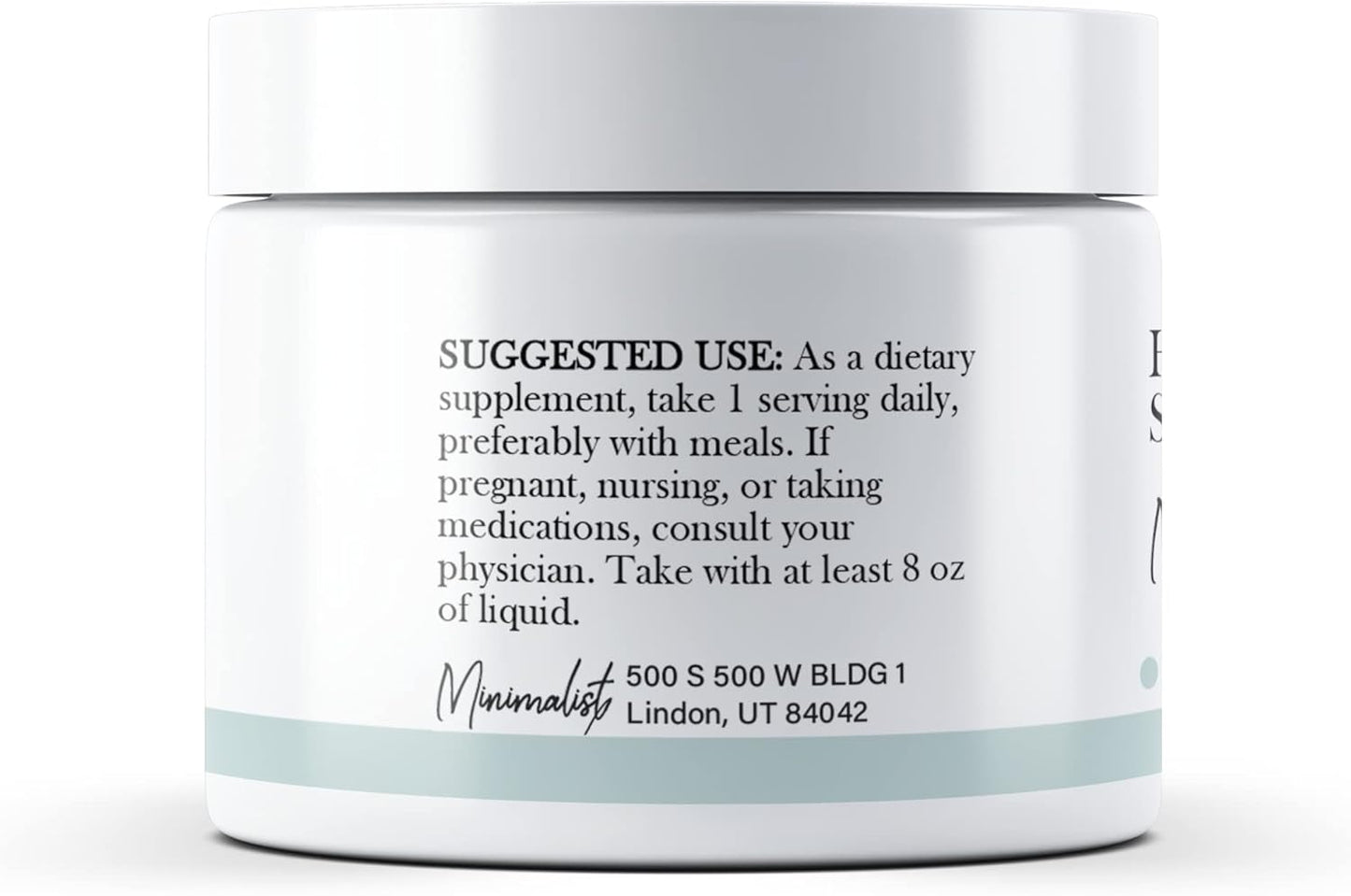 1.6 oz Hyaluronic Acid Powder Supplement - Sodium Hyaluronate for Minimalist Skincare