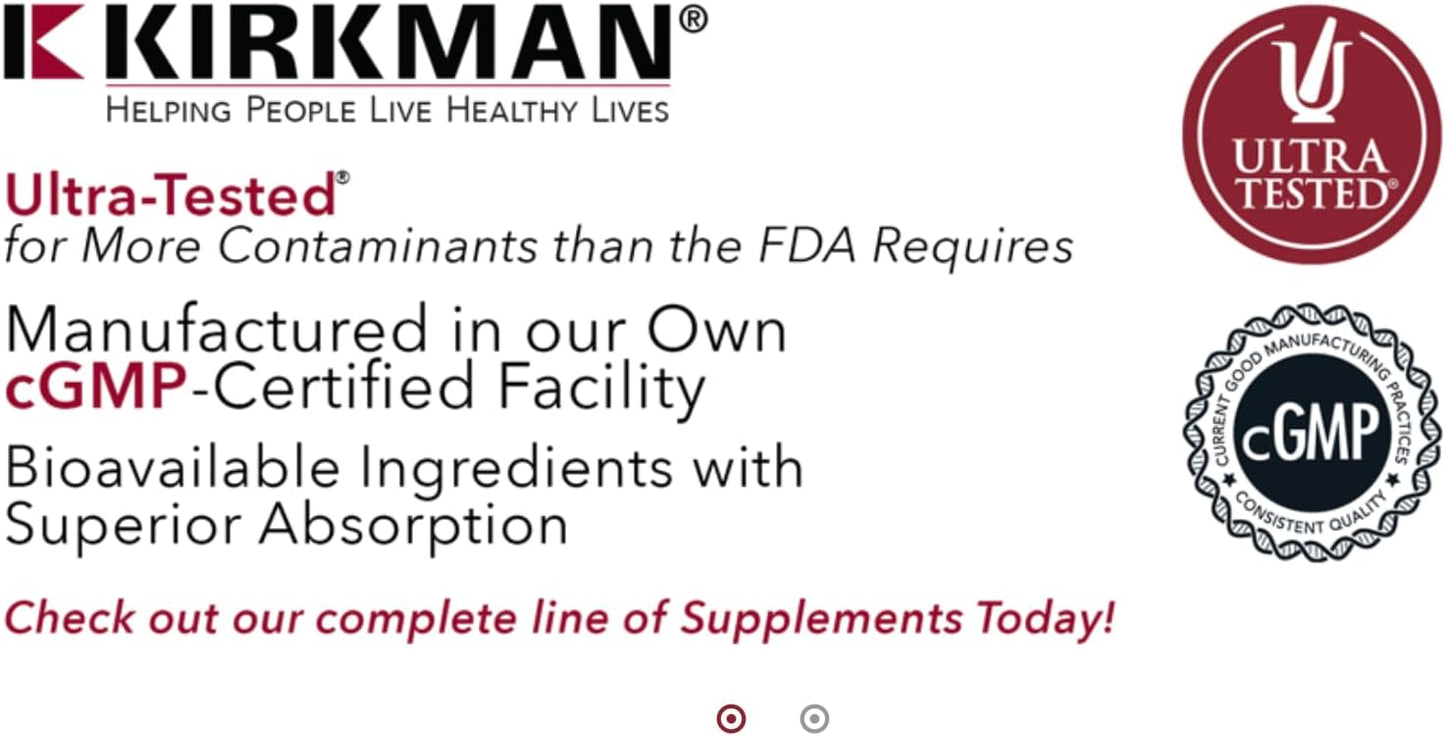 16 oz Kirkman Liquid TMG Supplement - Supports Serotonin & Methylation - Natural Raspberry Flavor - High Quality Formula