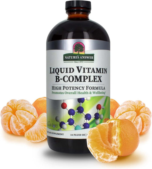 16 oz Liquid Vitamin B Complex | Supports Immune System, Stress Relief & Energy | Natural Formula for Health