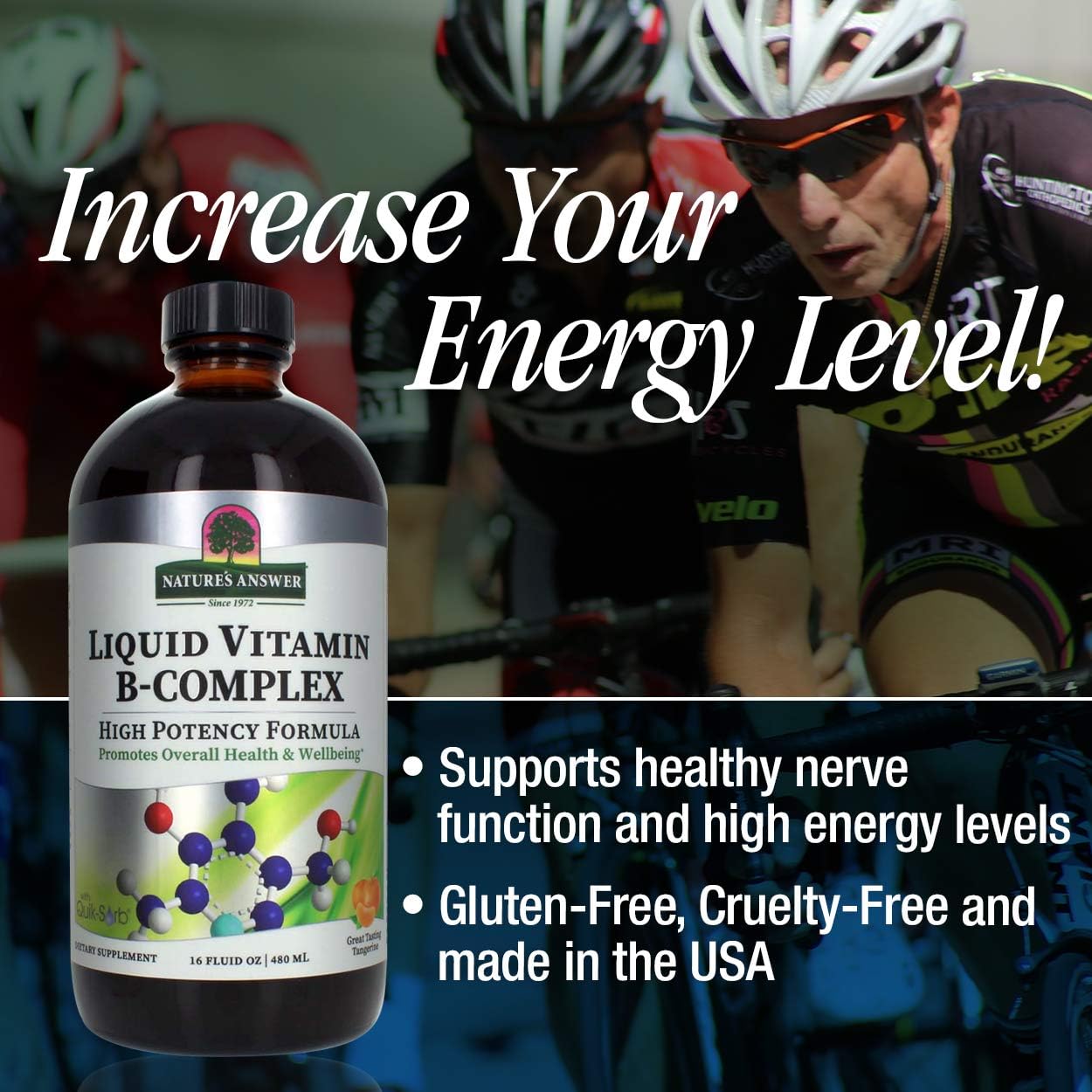 16 oz Liquid Vitamin B Complex | Supports Immune System, Stress Relief & Energy | Natural Formula for Health