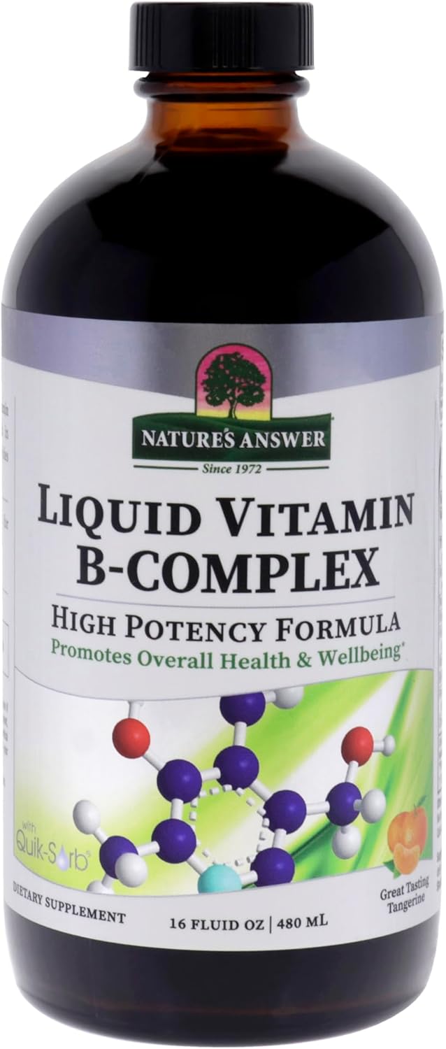 16 oz Liquid Vitamin B Complex | Supports Immune System, Stress Relief & Energy | Natural Formula for Health
