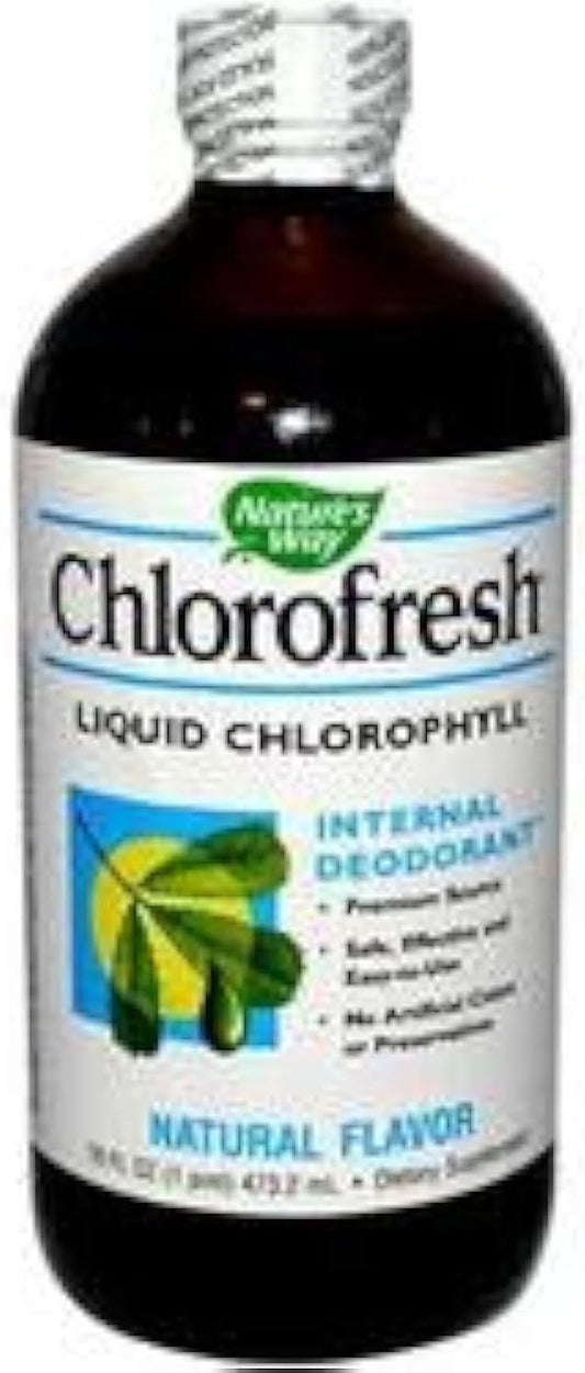 16 oz Nature's Way Chlorofresh Liquid Chlorophyll, Natural Flavor - Pack of 1 Bottle