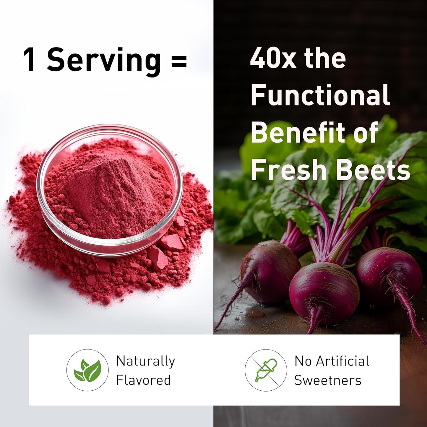 16 oz Organic Beet Root Powder - Natural Nitric Oxide Booster, Raw & Non-GMO - Stamina & Energy Superfood