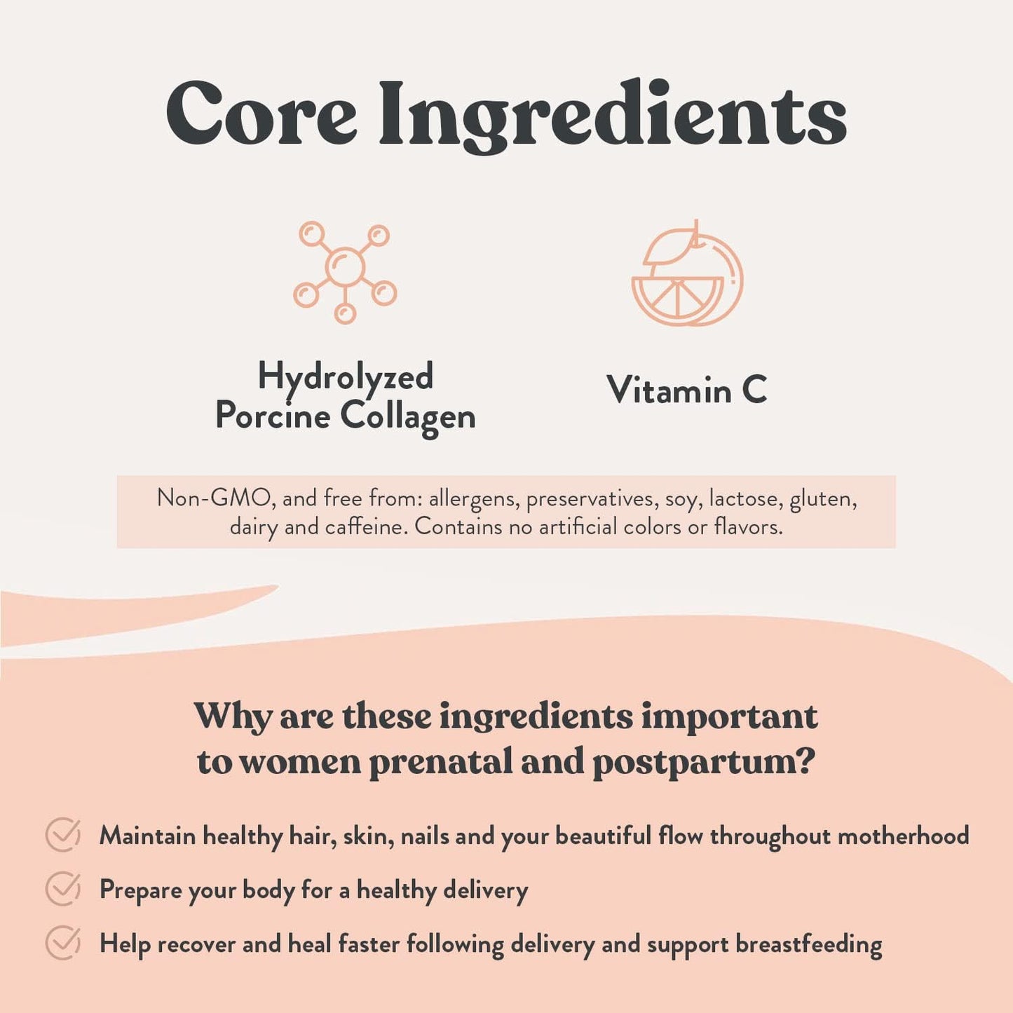 16 oz PROTIVA Thrive Collagen Powder for Women - Unflavored Peptide Powder, Clinically Safe for Pregnancy & Breastfeeding, Reduces Stretch Marks