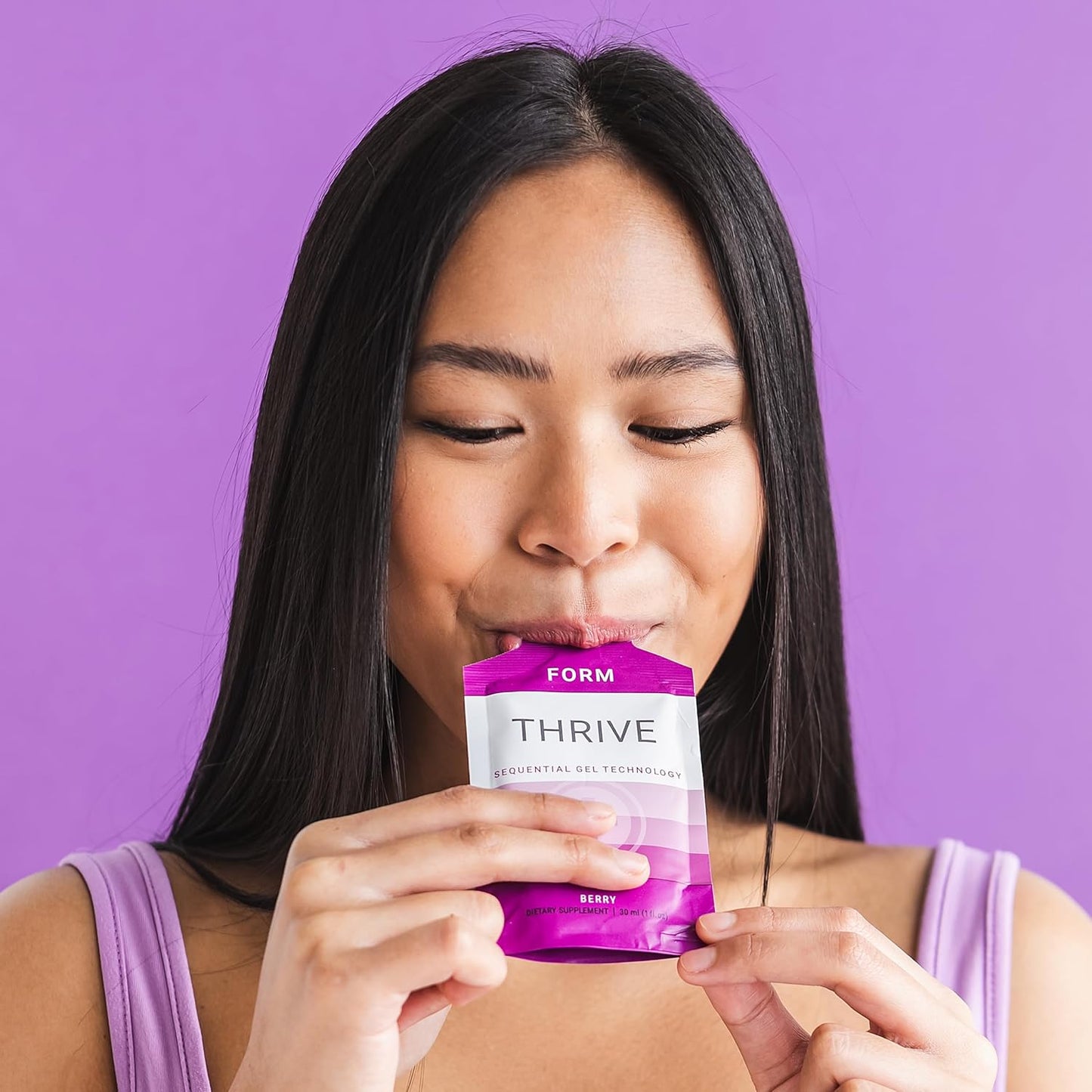 16 Packets of Le-Vel Thrive Form SGT Collagen Gel - Hydrolyzed Collagen Peptides for Joint Health, Skin Elasticity, and Lean Muscle Recovery - Sequential Gel Technology for Optimal Absorption - Plant-Based Formula