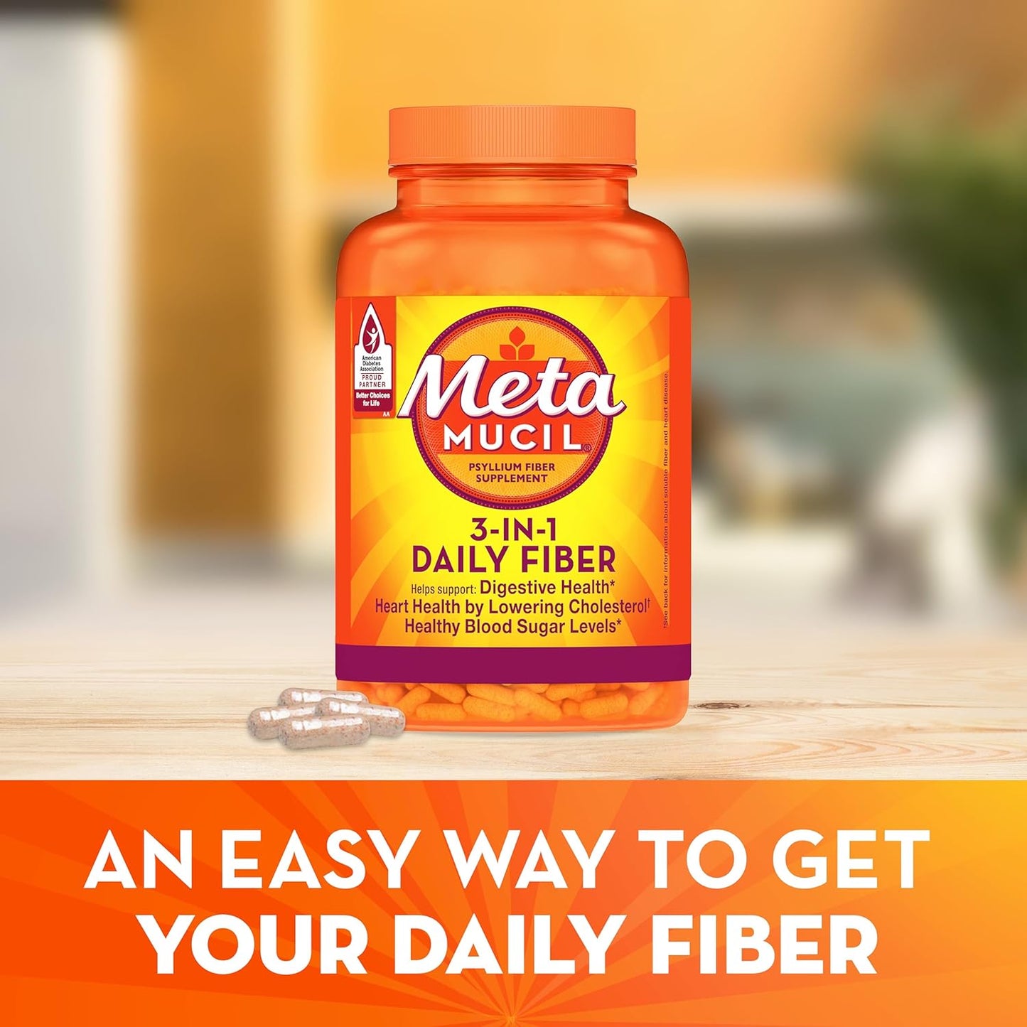160 Capsules of Metamucil Fiber Supplement for Daily Use